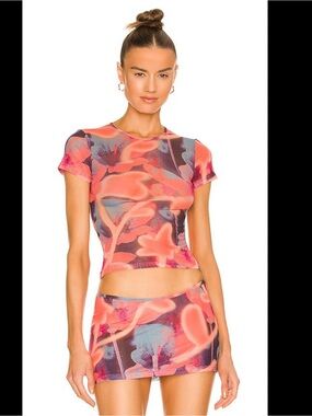 Miaou Mesh Skirt Set